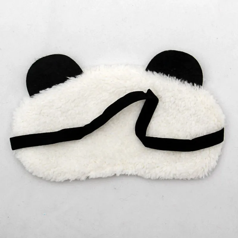 Panda Sleeping Eye Mask Nap Eye Shade Cartoon Blindfold Sleep Eyes Cover Sleeping Travel Rest Patch Blinder