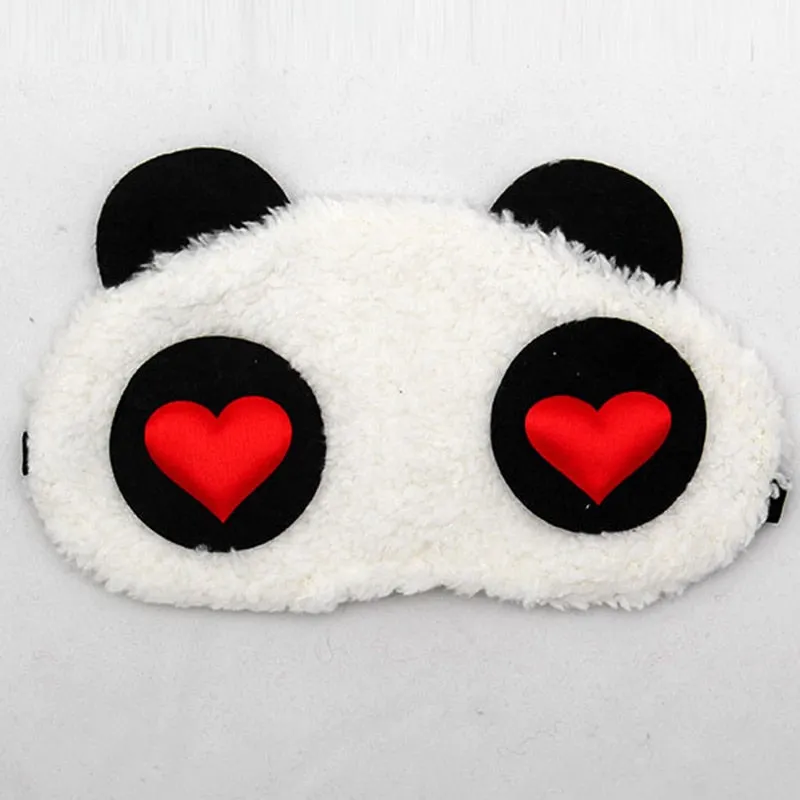 Panda Sleeping Eye Mask Nap Eye Shade Cartoon Blindfold Sleep Eyes Cover Sleeping Travel Rest Patch Blinder