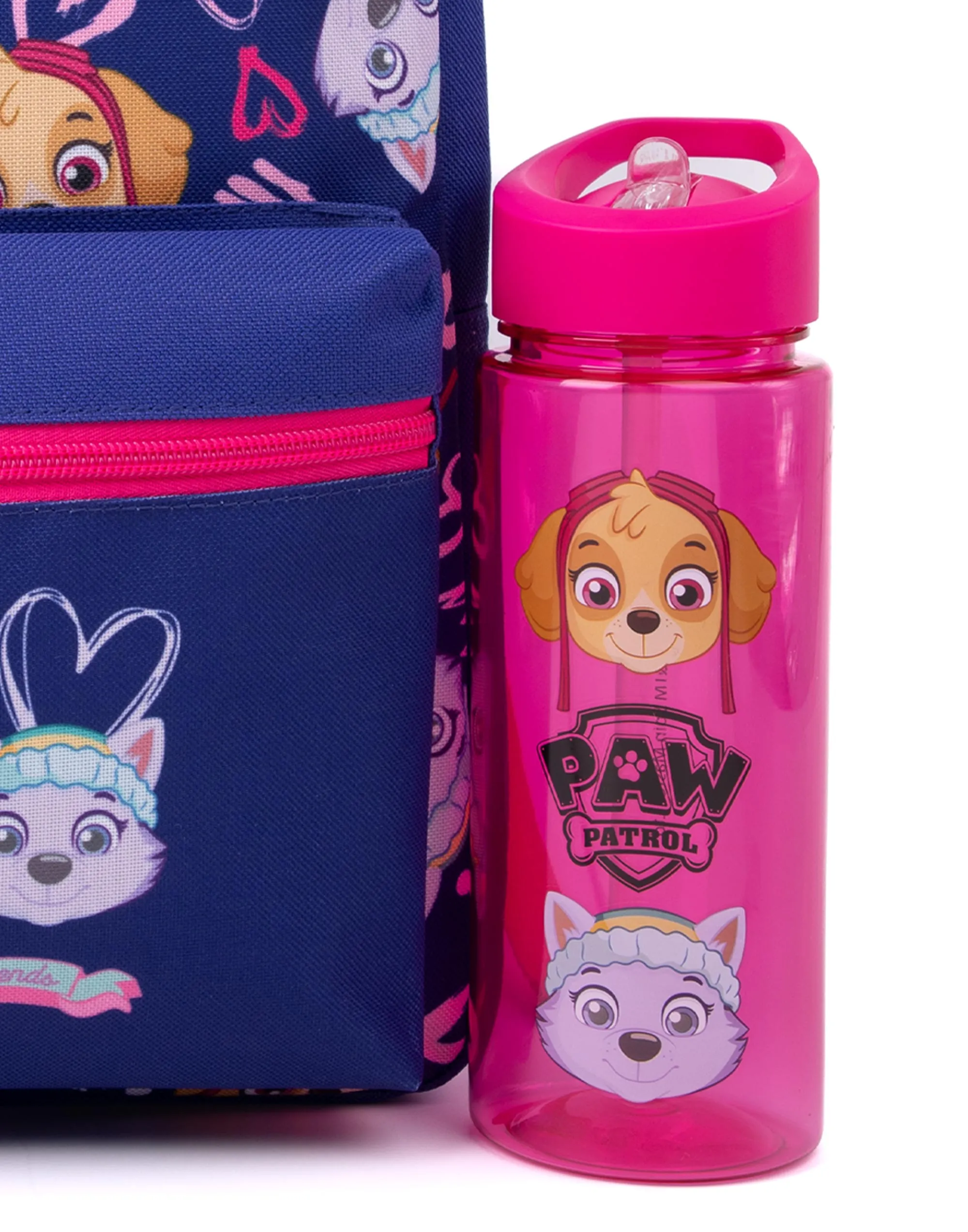 Paw Patrol Girls Blue 4 Piece Backpack Set