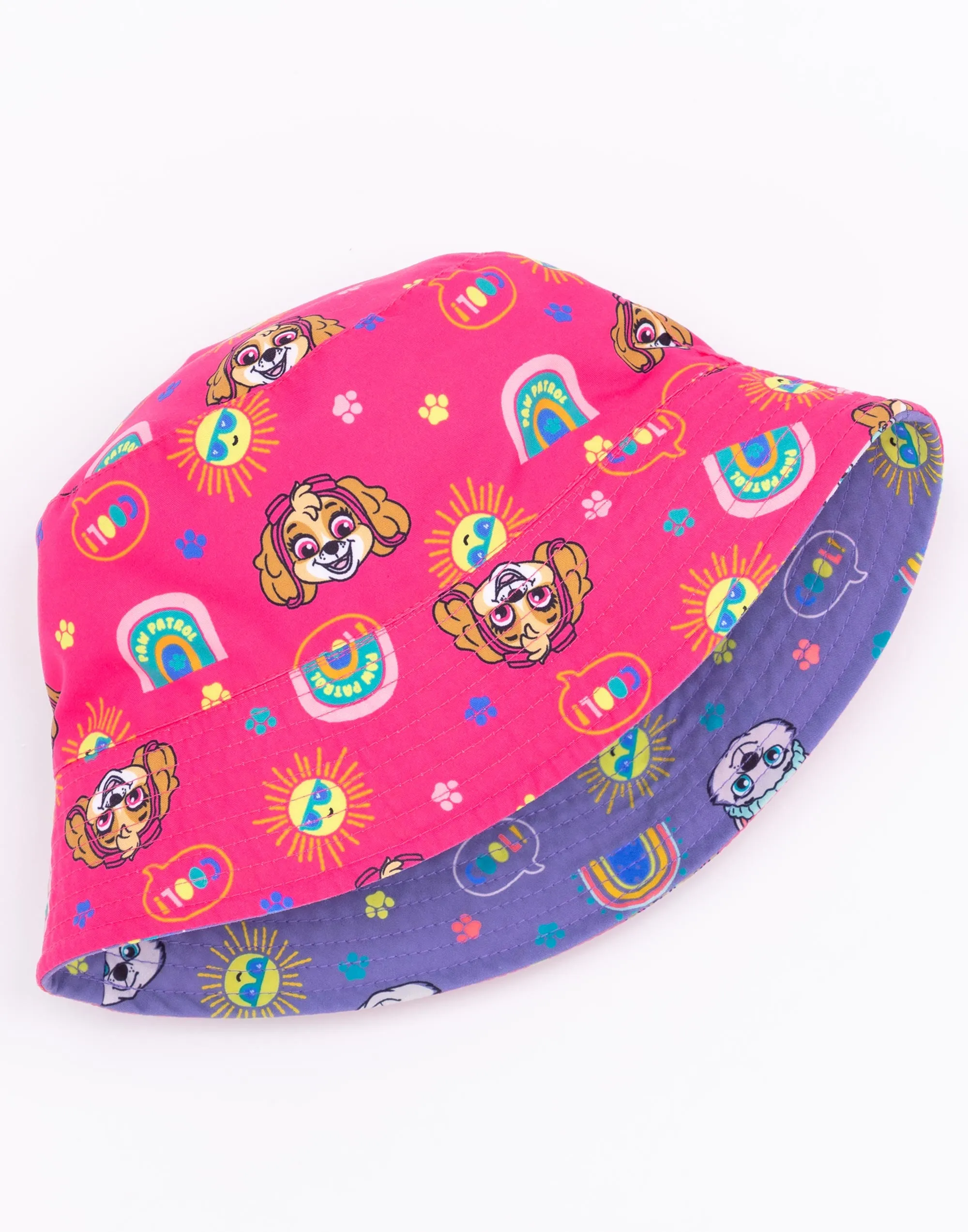 PAW Patrol Kids Girls Reversible Bucket Sun Hat