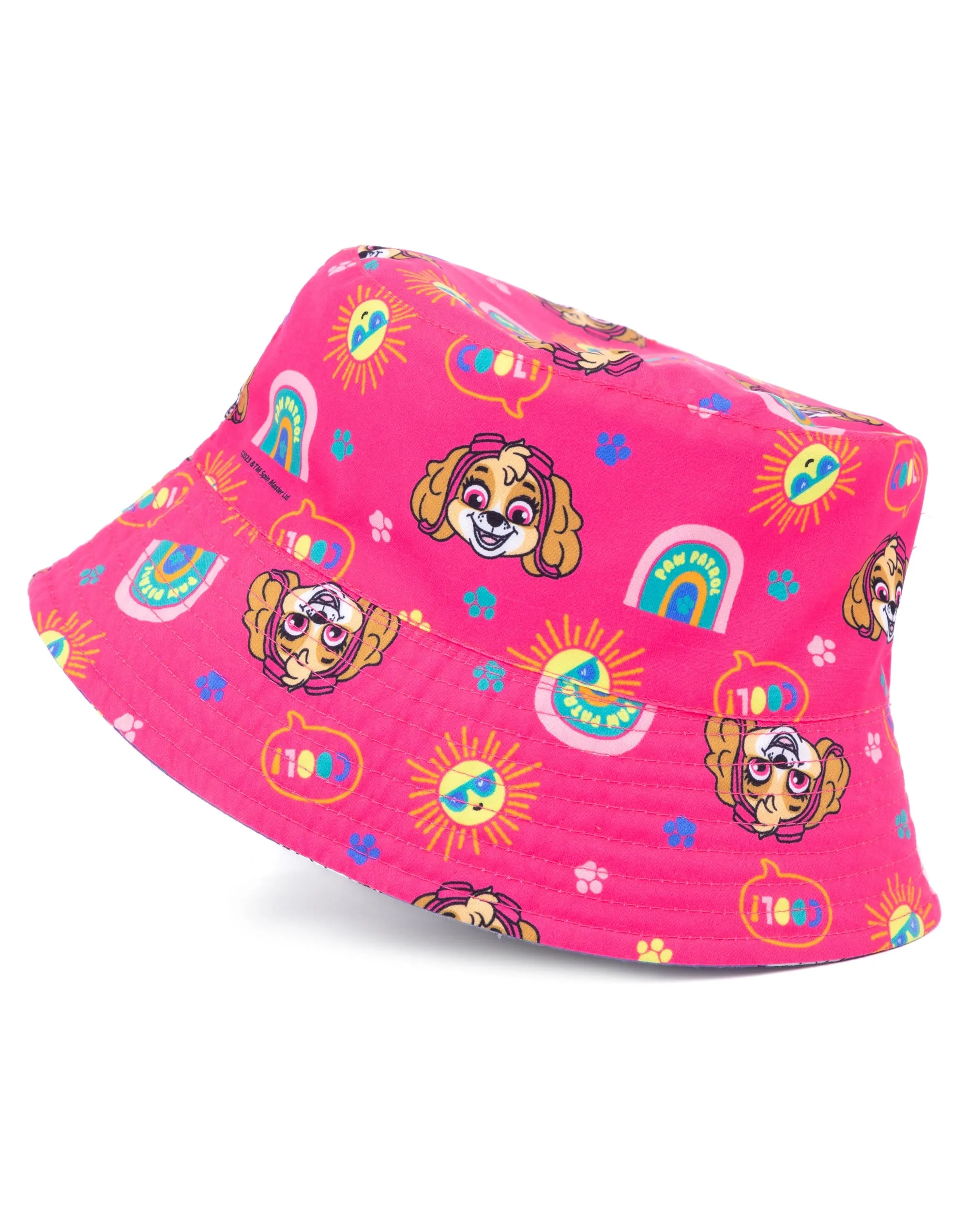 PAW Patrol Kids Girls Reversible Bucket Sun Hat