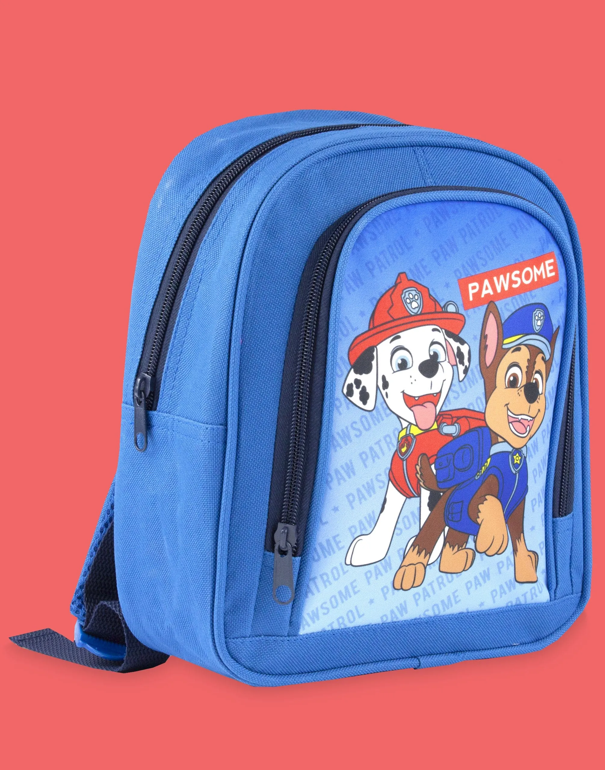 Paw Patrol Pawsome Chase Marshall Boy's Blue School Polyester Backpack Bag