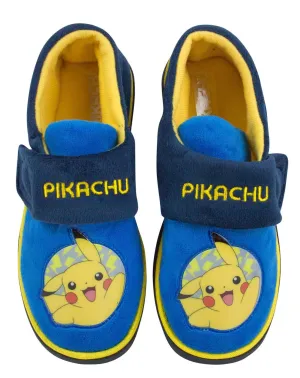 Pokemon Pikachu Character Blue Boy's Slippers