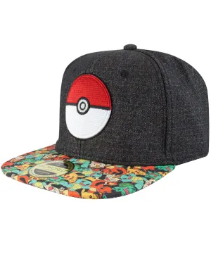 Pokemon Pokeball Snapback Cap