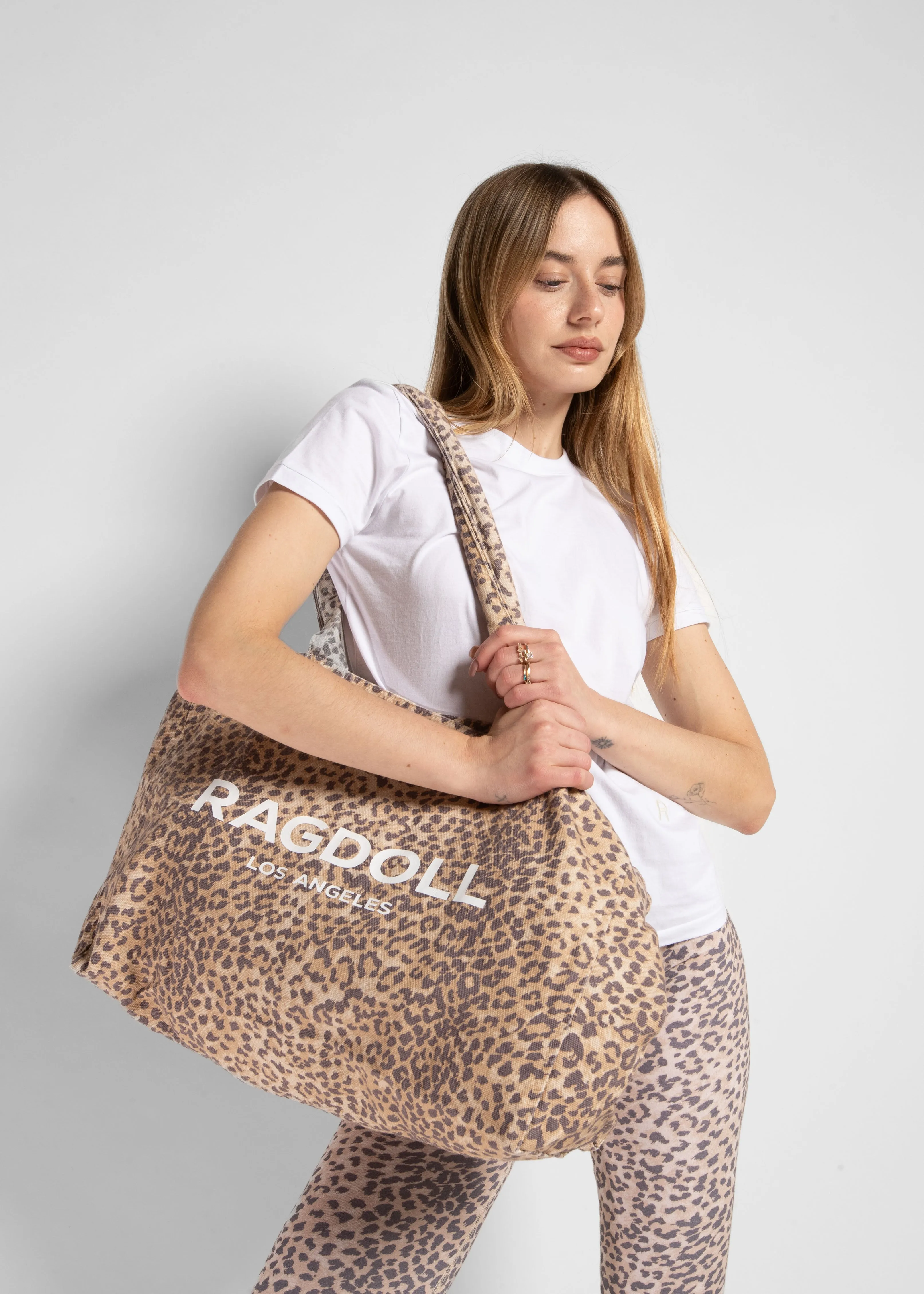 RAGDOLL HOLIDAY BAG - LEOPARD BLUSH