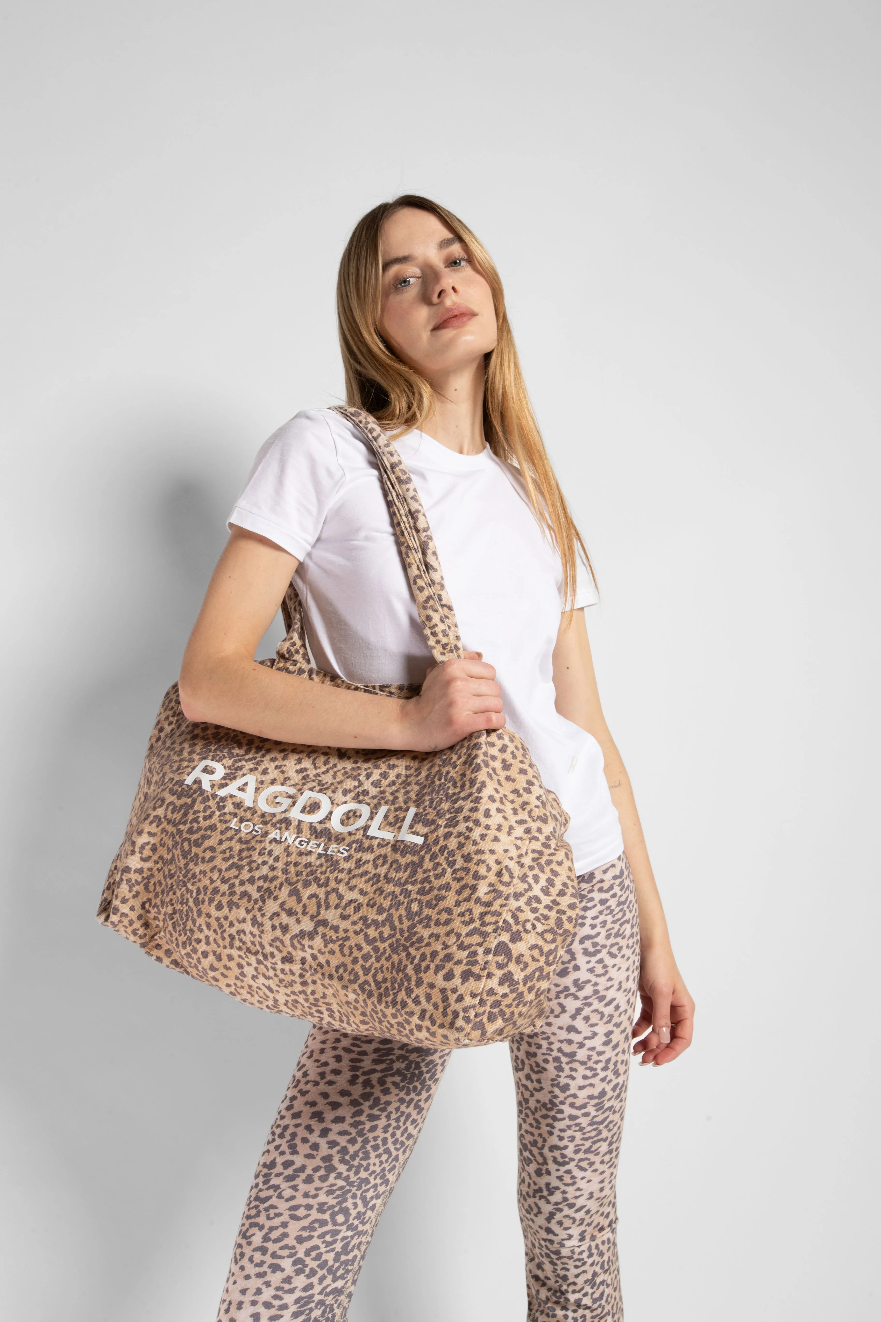 RAGDOLL HOLIDAY BAG - LEOPARD BLUSH