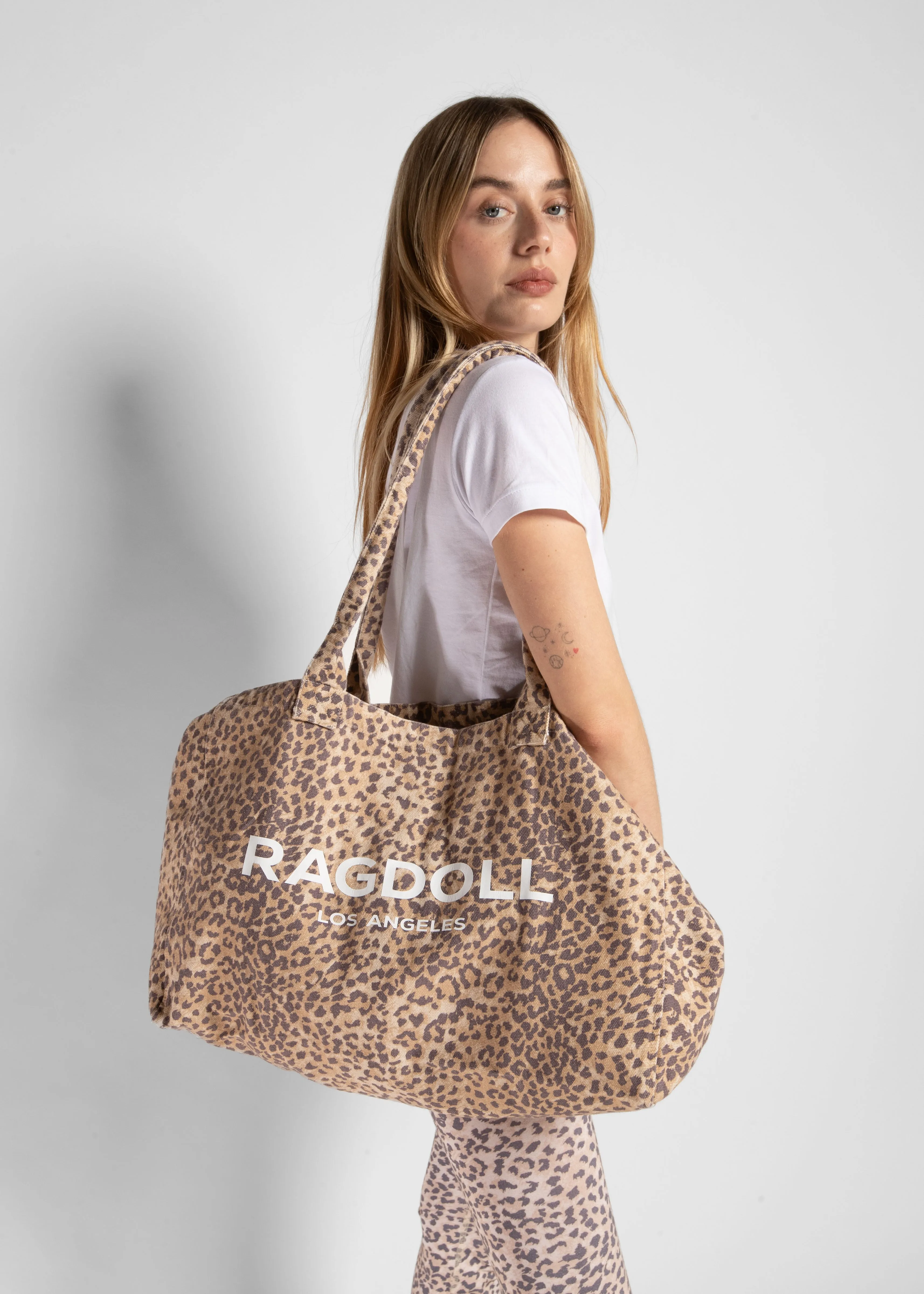 RAGDOLL HOLIDAY BAG - LEOPARD BLUSH