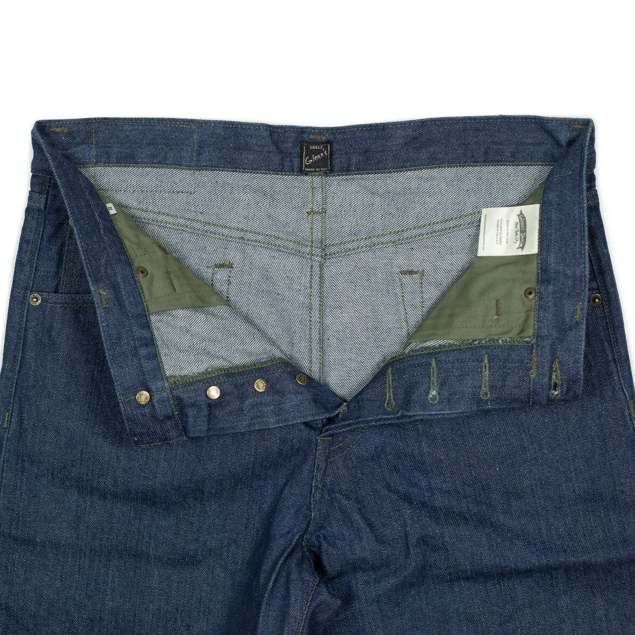 Relaxed fit jean GD113 in washed "vintage blue" 13oz denim