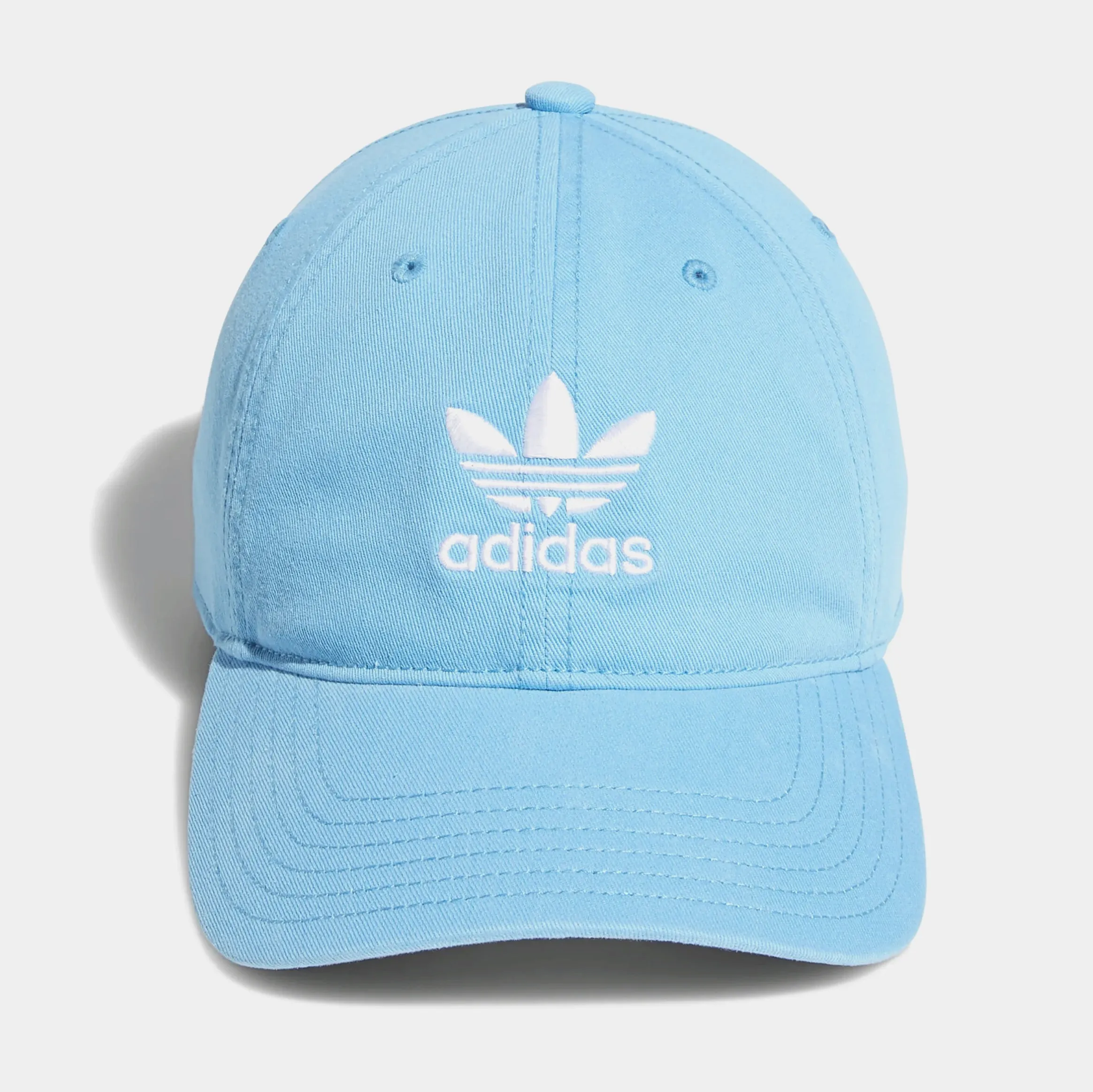 Relaxed Strap-Back Cap Mens Hat (Light Blue)