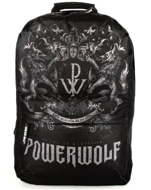 Rock Sax Powerwolf Crest Rucksack Black Backpack