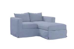 Slipcover: The Essential Loveseat Sectional in Hemp