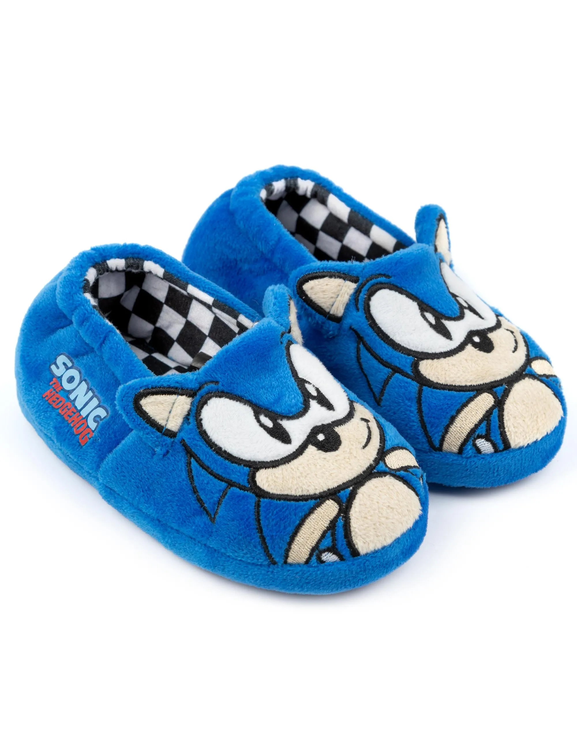 Sonic The Hedgehog Face 3D Ears Kid's Character Slipper - Blue