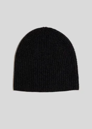 The Cashmere Beanie, Charcoal