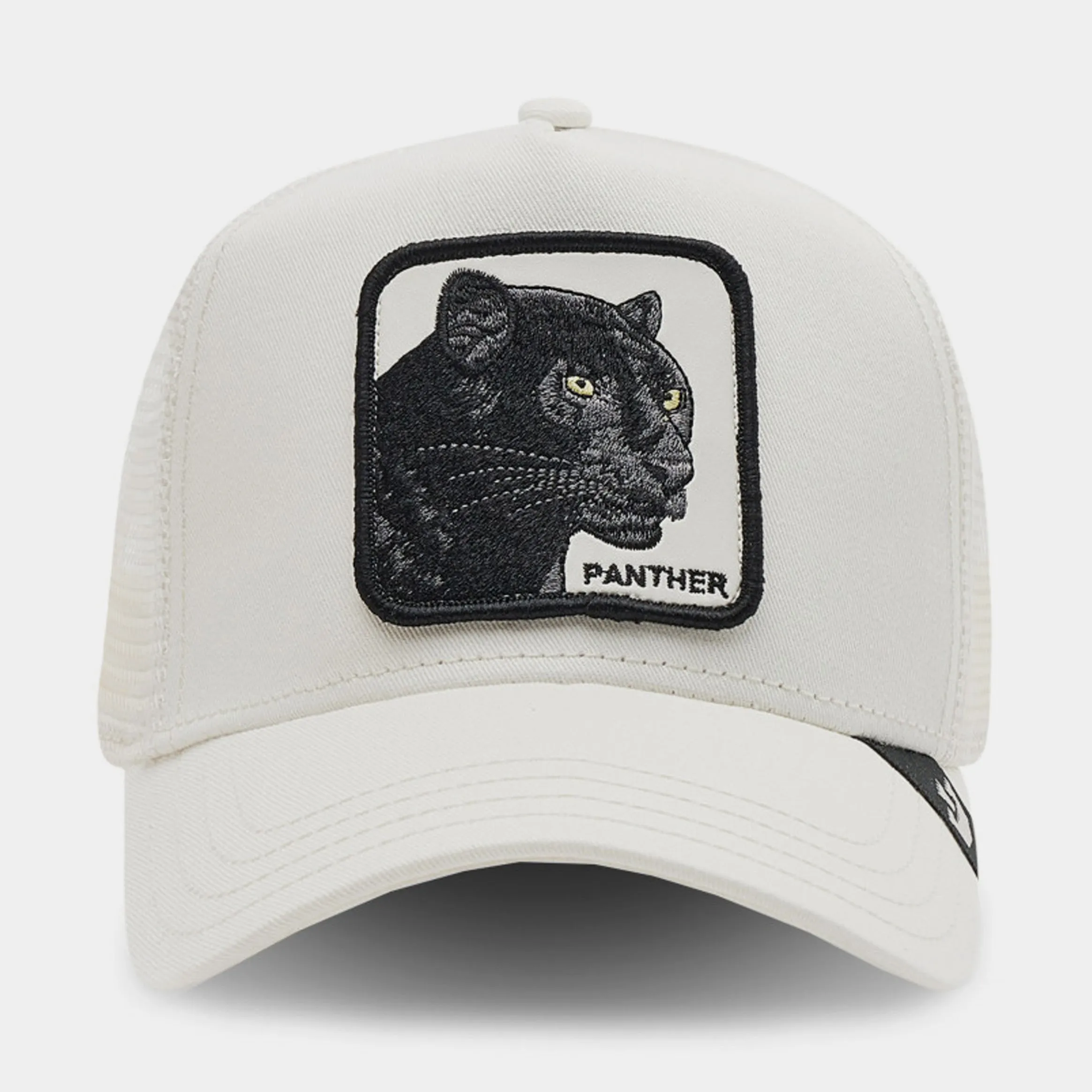 The Panther Trucker Mens Hat (White)