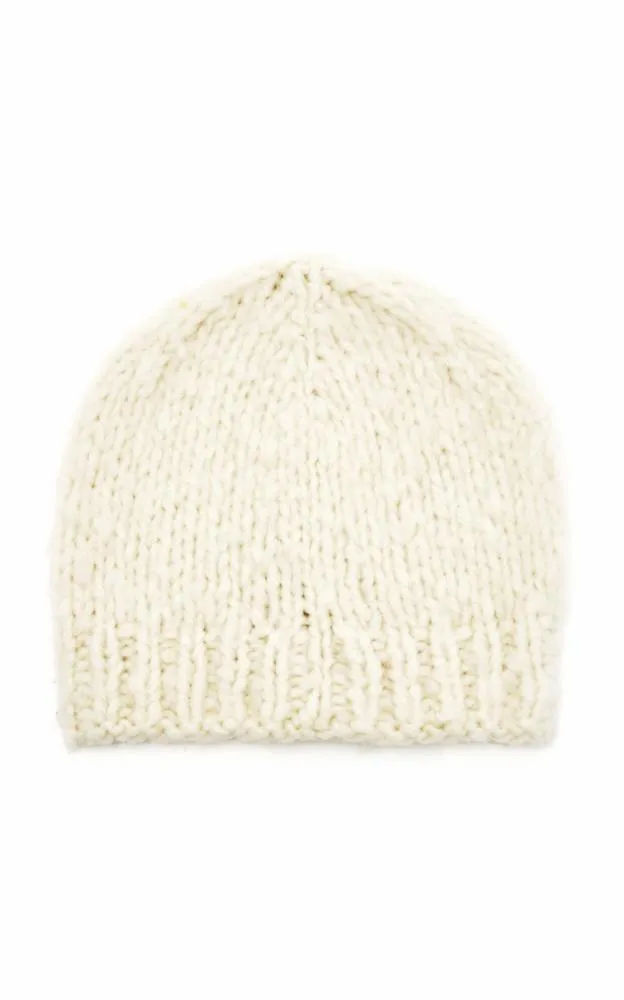 Townes Knit Hat in Ivory Welfat Cashmere