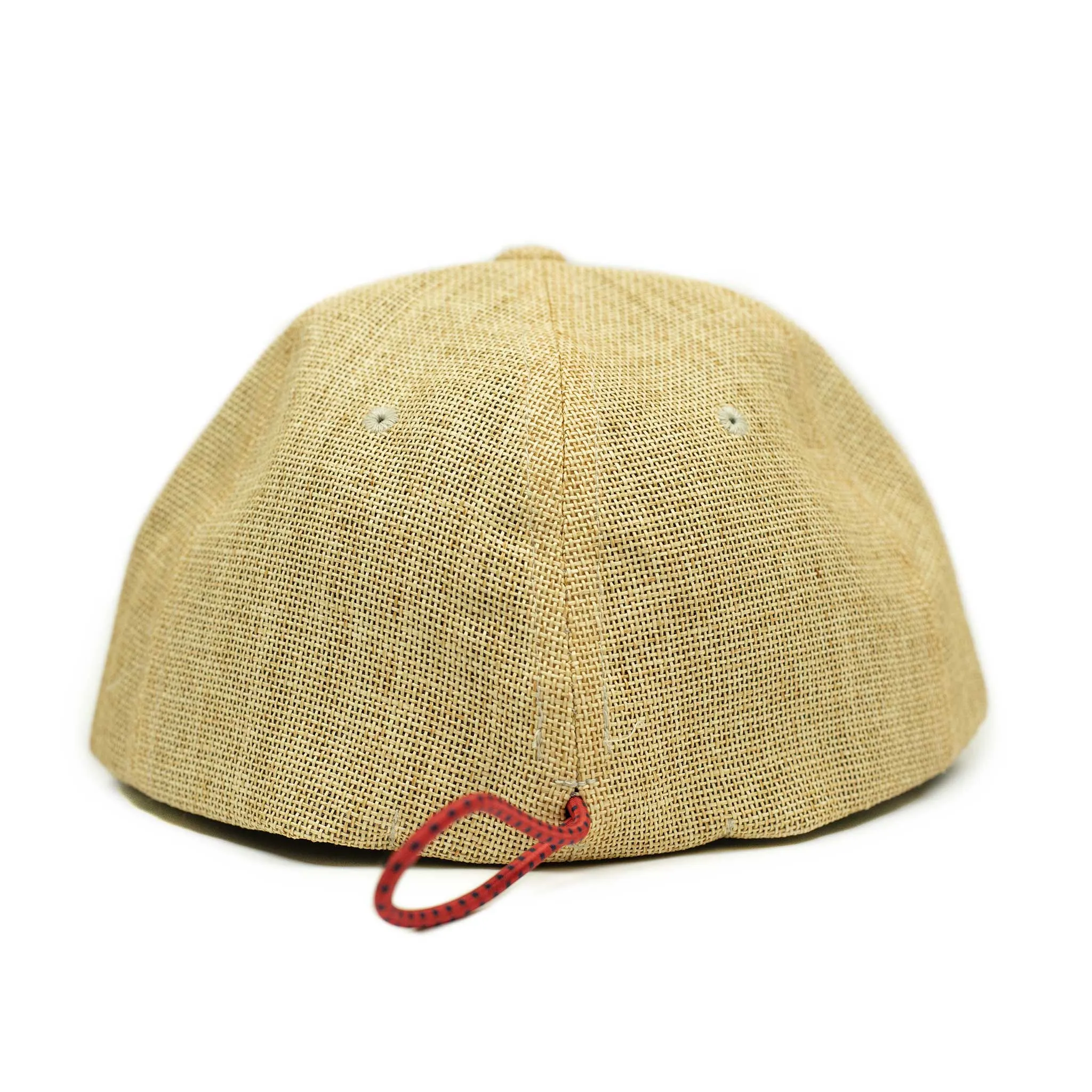 Travel cap in natural color paper with cotton lining (restock)