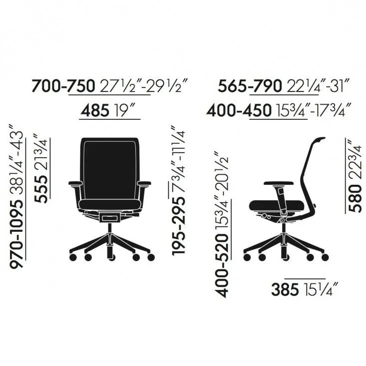 Vitra ID Mesh Office Swivel Chair