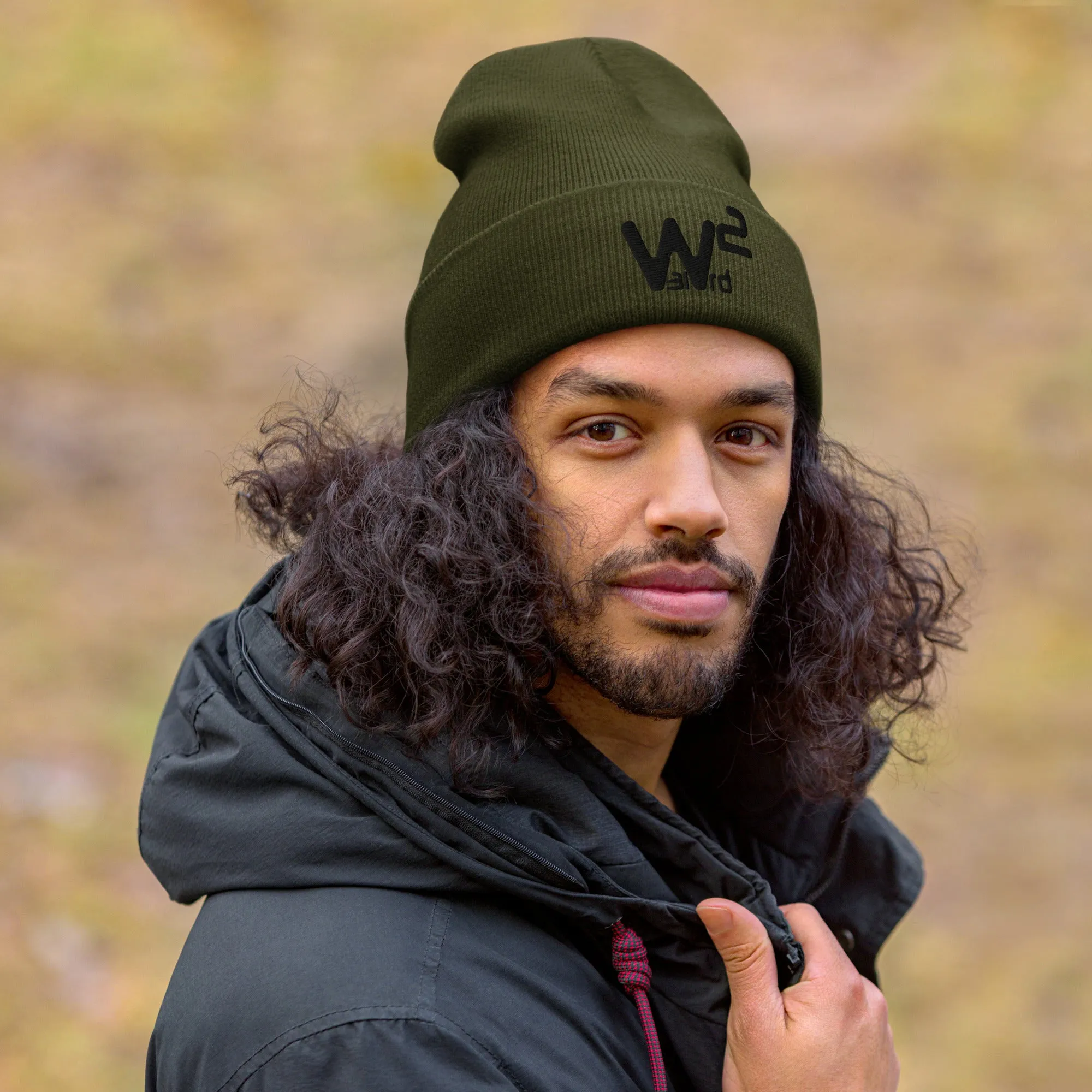 W31rd Squared Cuffed Beanie