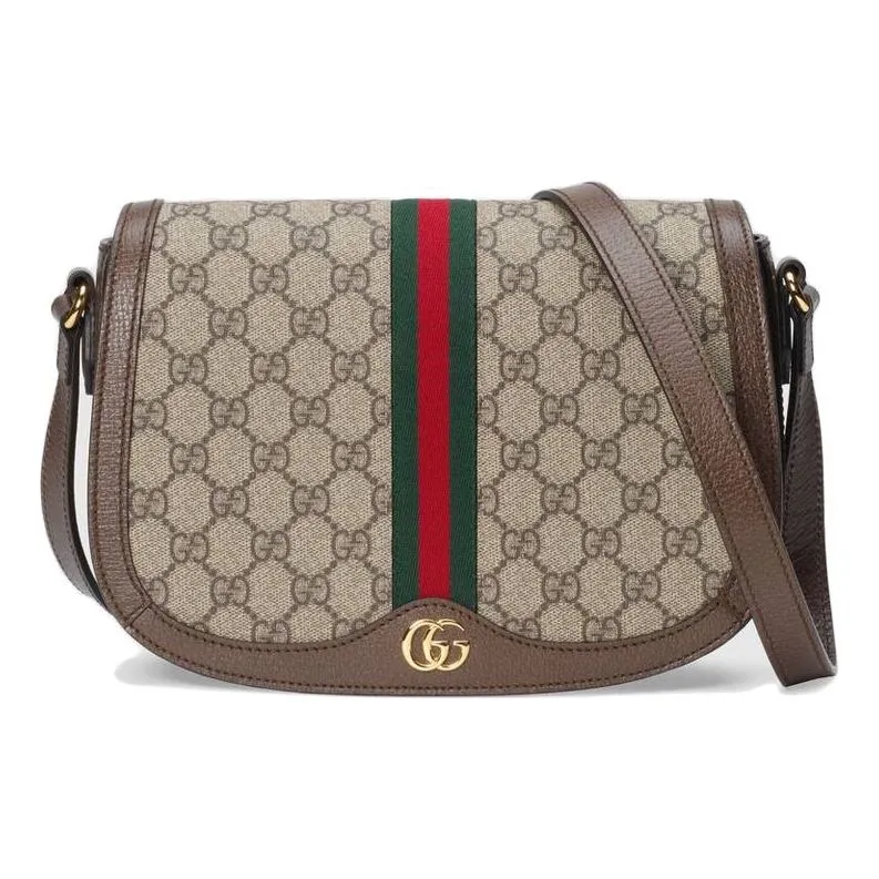 (WMNS) GUCCI Ophidia GG Canvas Shoulder Bag Beige 601044-96IWB-8745