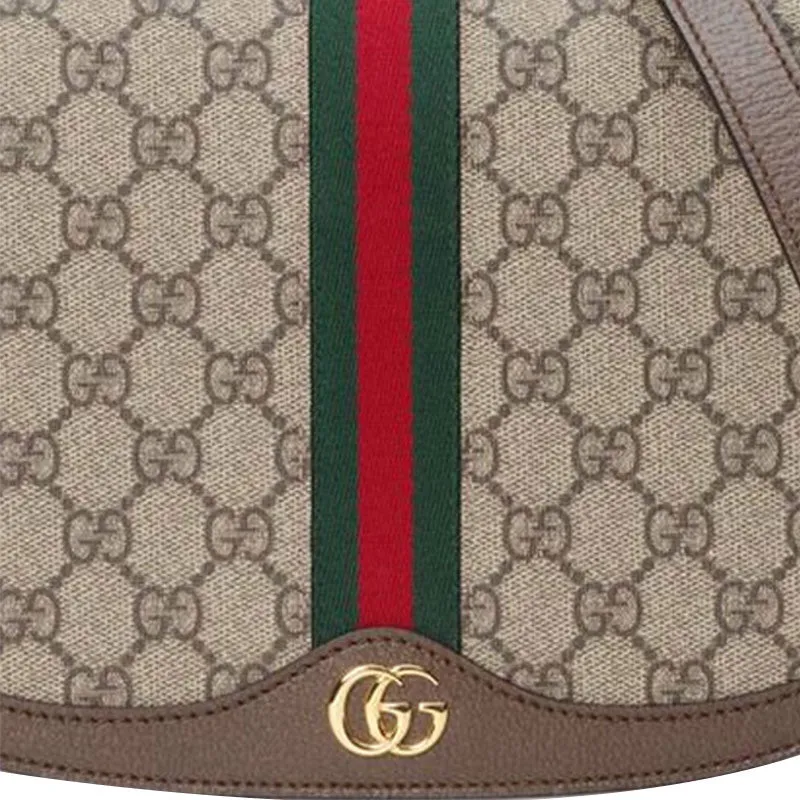 (WMNS) GUCCI Ophidia GG Canvas Shoulder Bag Beige 601044-96IWB-8745