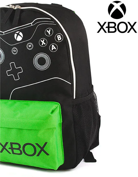 XBOX Backpack Kids Adults Boys Controller & Logo School Rucksack 16”